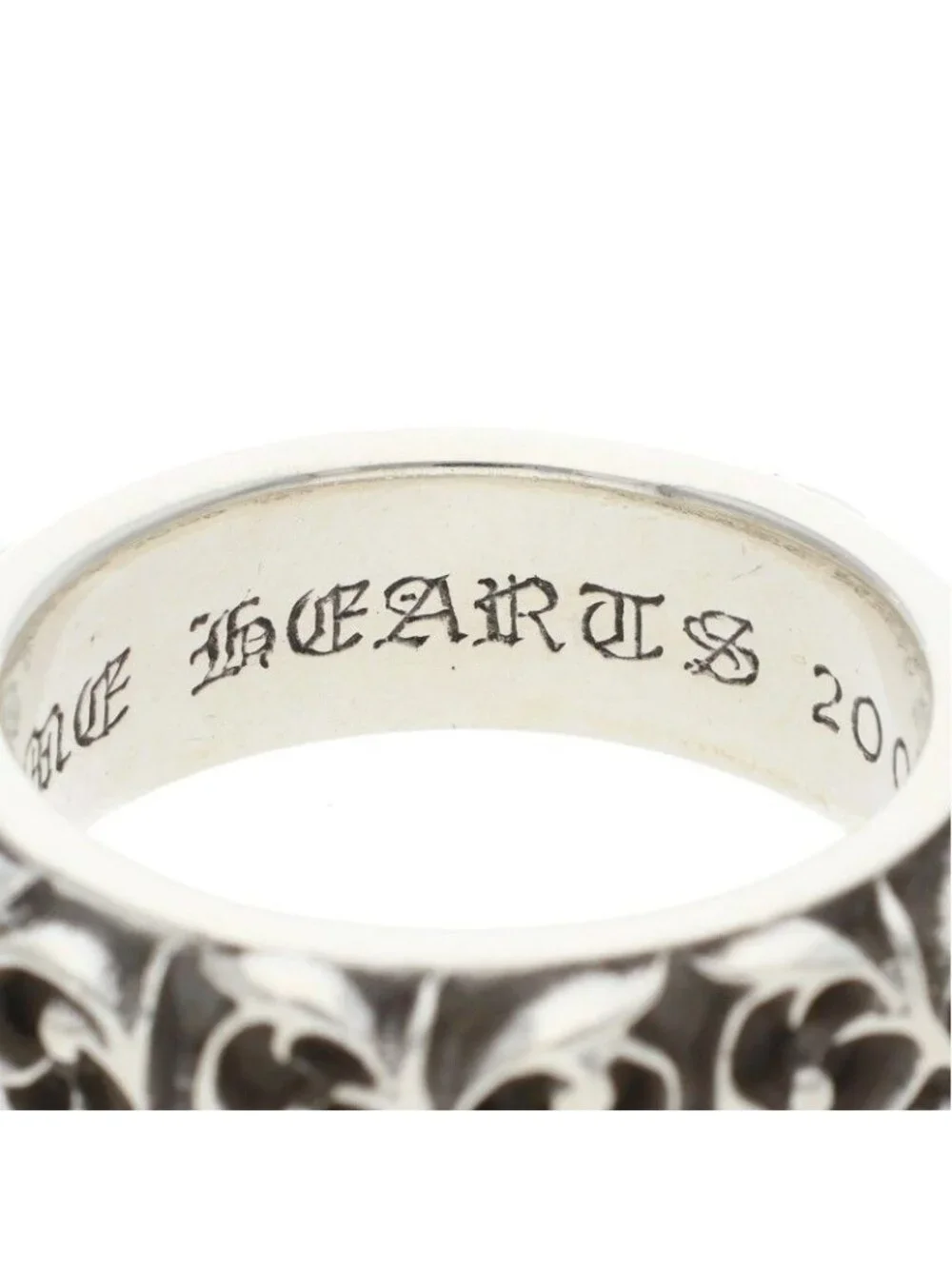 Chrome Hearts Etrnity Vine Band Eternity Silver Ring